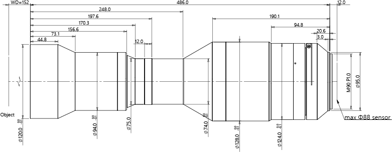 ZXCA24K-75-M90-AL 结构图
