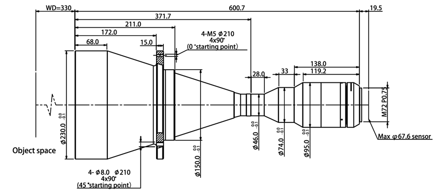 ZXCM150M-190H-M72-19.5-AL